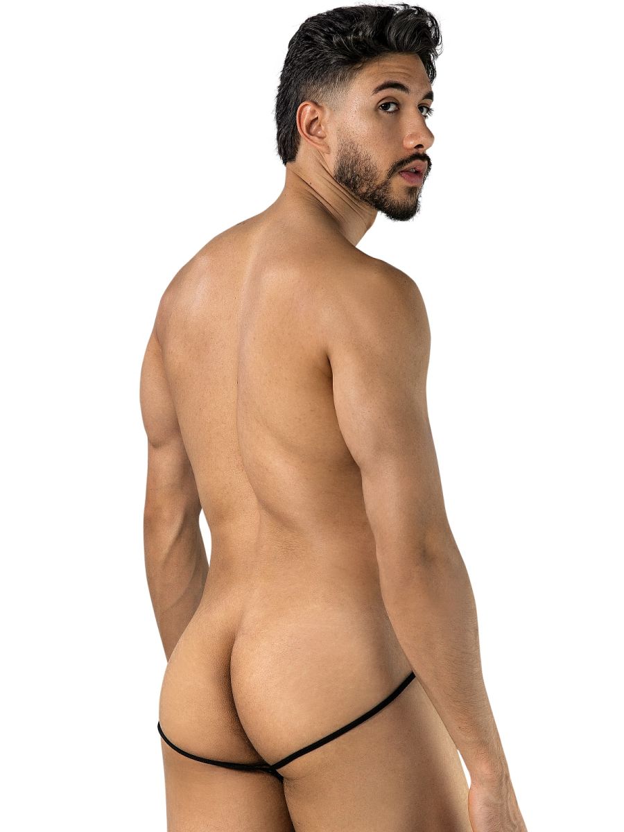 CandyMan 95000 Mens Seductive Lace Thongs Black