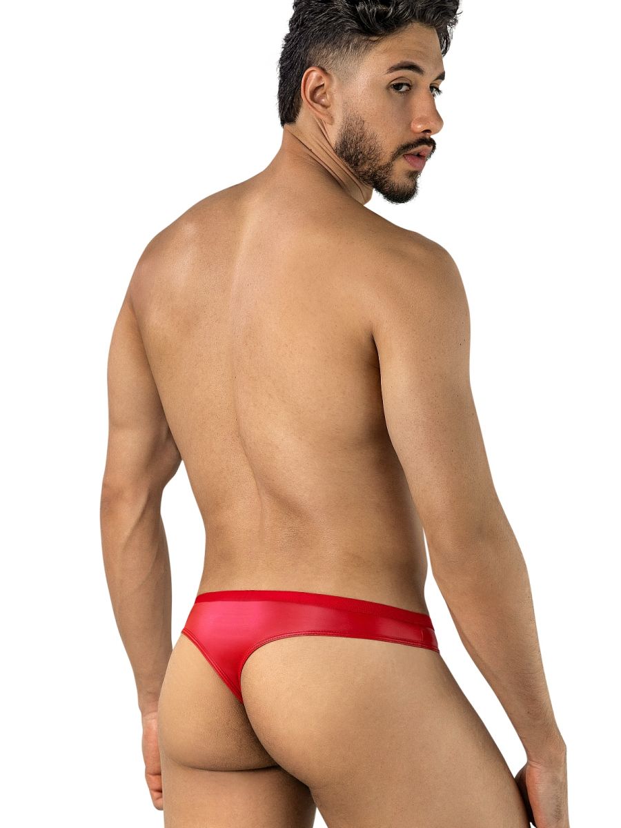 CandyMan 95009 Mens Intimate Sheer Lace Thongs Black