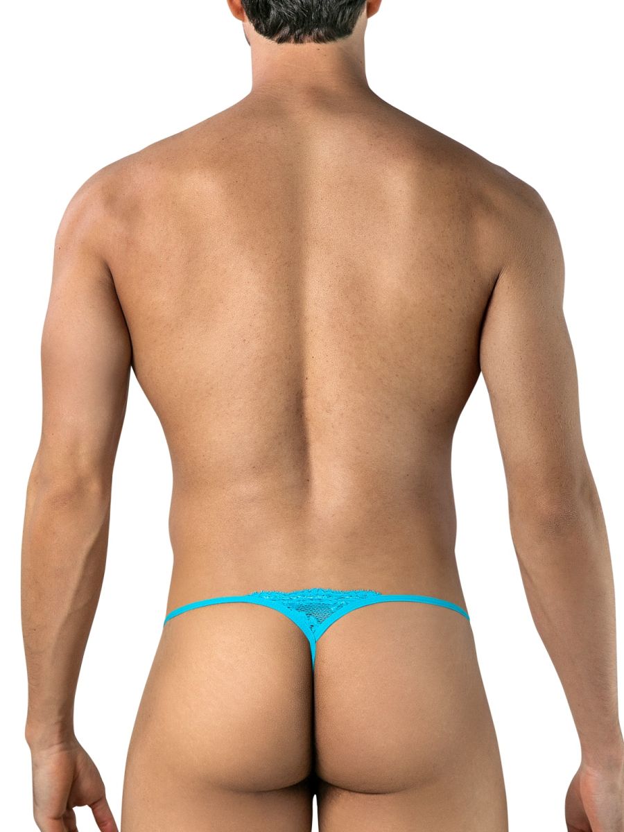 CandyMan 95020 Mens Lace Bold & Enticing Design Thongs Turquoise