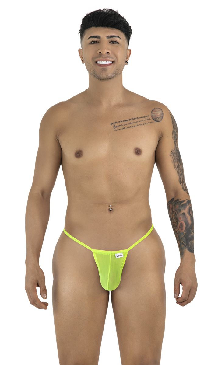 CandyMan 9586 Mens Sexy G-string Thong Hot Green Mesh