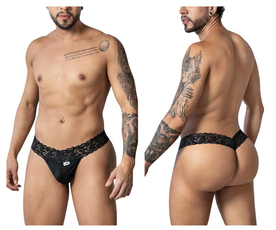 CandyMan 99370 Men Sexy Best Seller Thongs Black