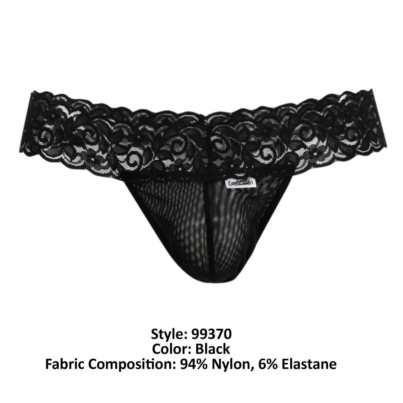 CandyMan 99370 Men Sexy Best Seller Thongs Black