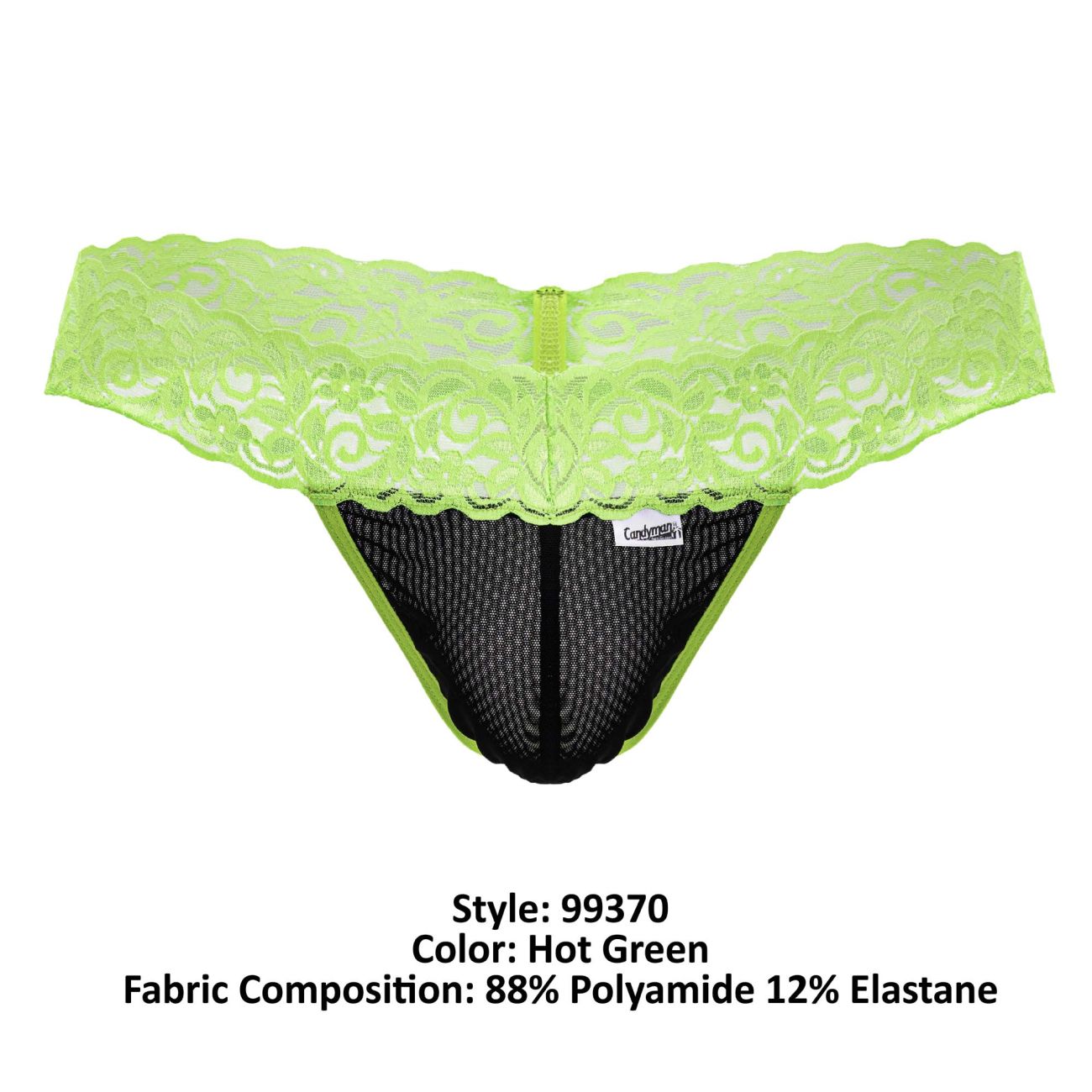 CandyMan 99370 Men Sexy Best Seller Thongs Hot Green