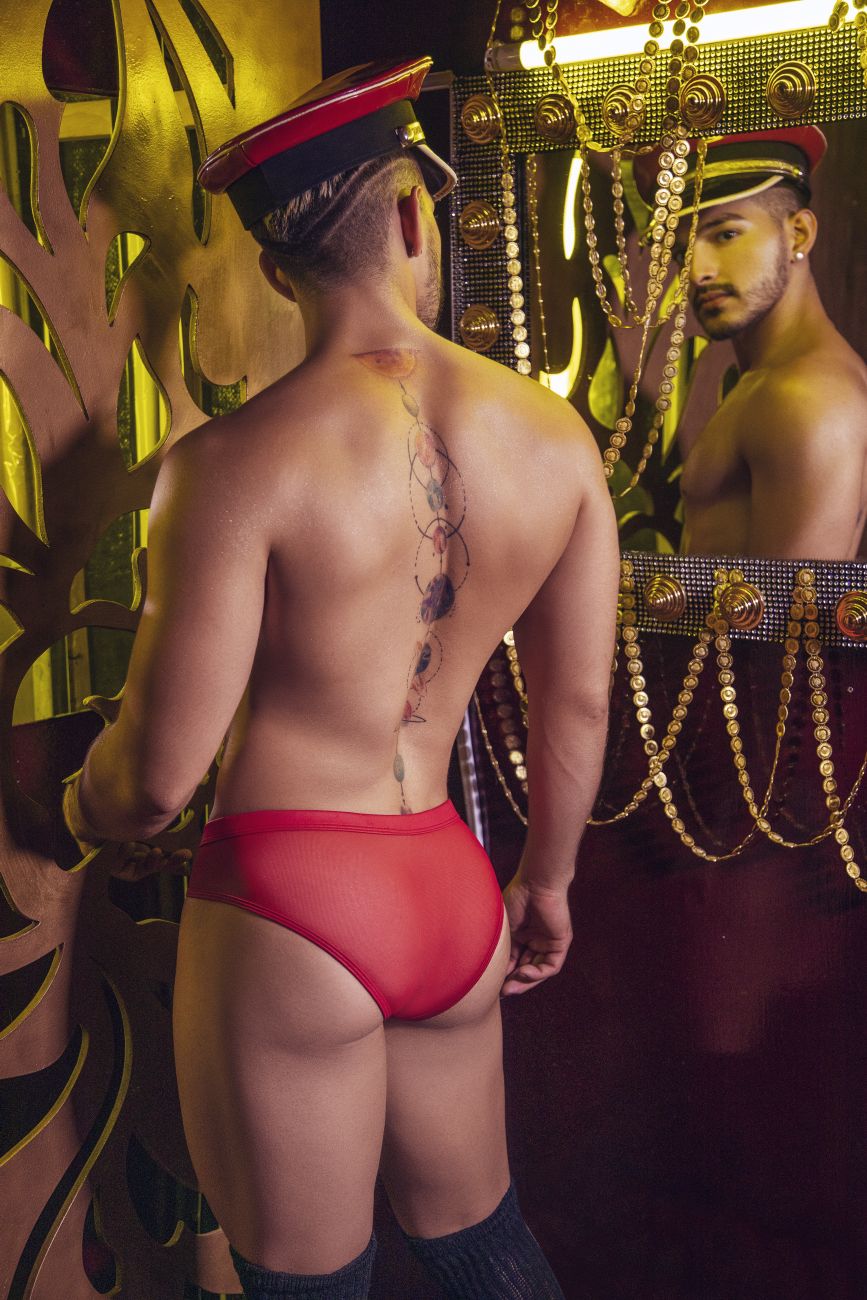 JCSTK - CandyMan 99500 Zipper-Mesh Bikini Red
