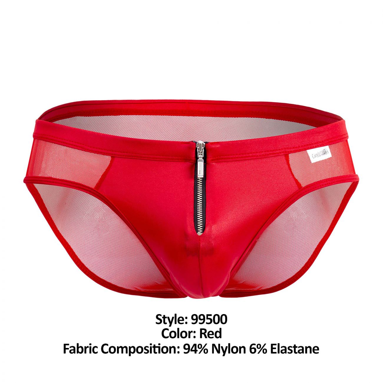 JCSTK - CandyMan 99500 Zipper-Mesh Bikini Red