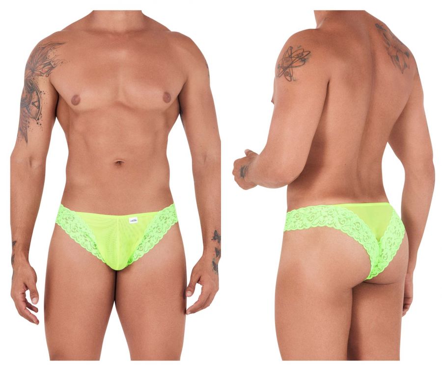 JCSTK - CandyMan 99506 Mesh-Lace Thongs Hot Green
