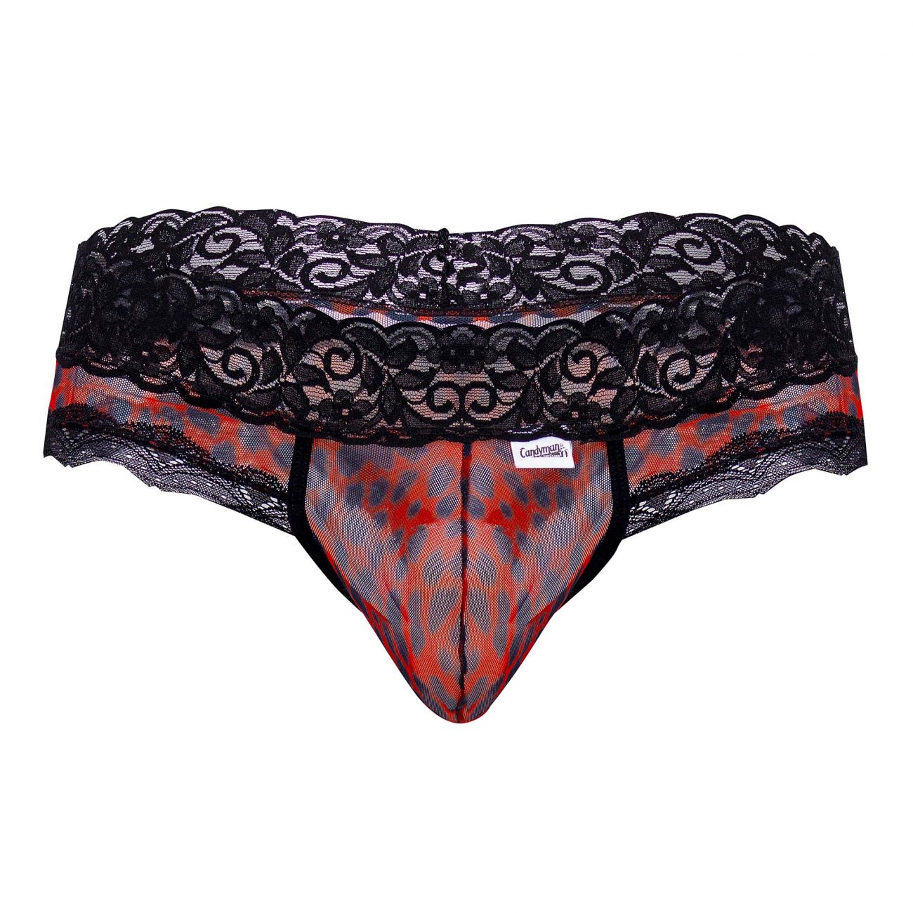 CandyMan 99596 Mesh-Lace Mens Sexy Underwear Thongs
