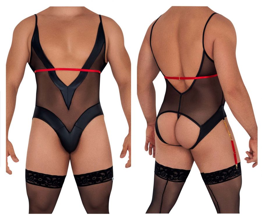 JCSTK - CandyMan 99600 Mesh Bodysuit Black