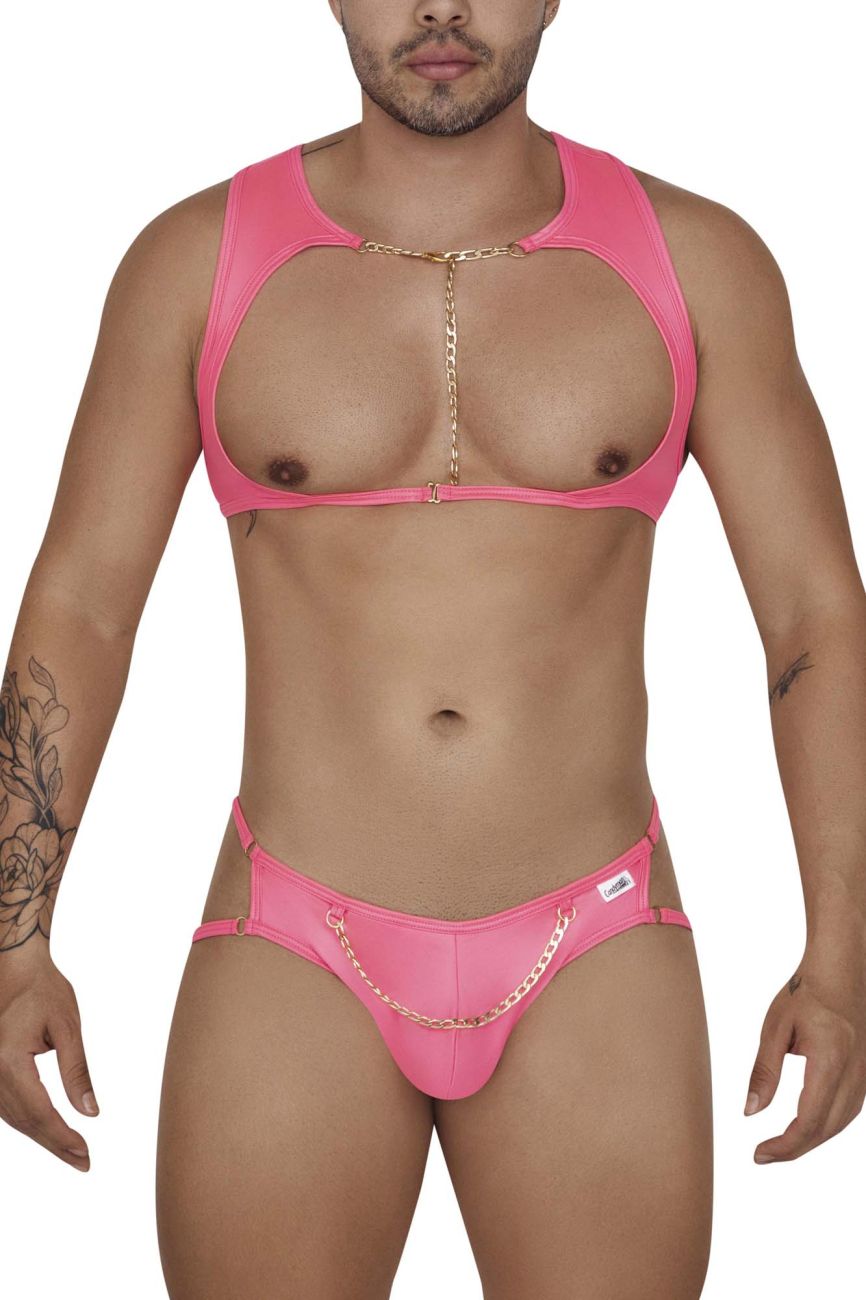 JCSTK - CandyMan 99682 Harness Jock Two Piece Set Pink