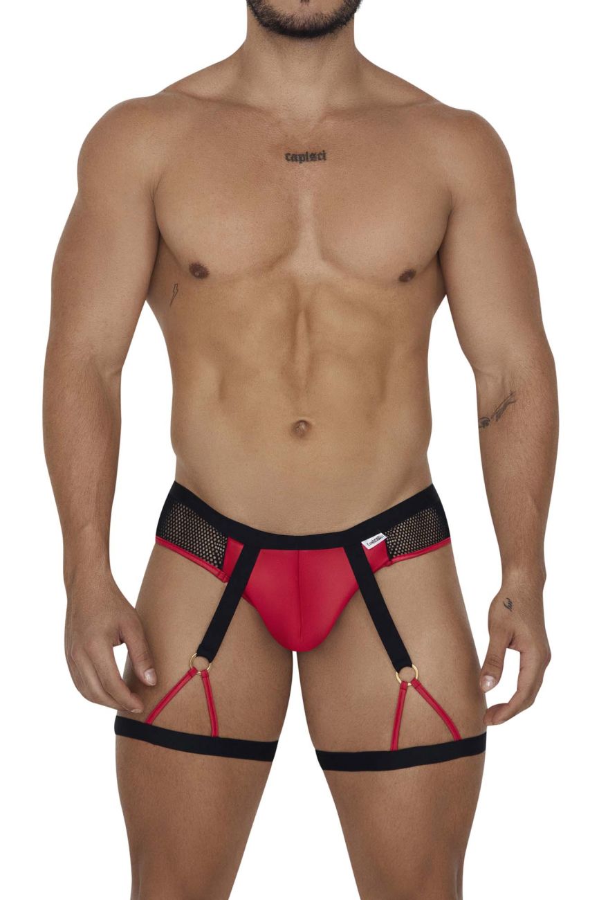 JCSTK - CandyMan 99684 Garter Briefs Black-Red