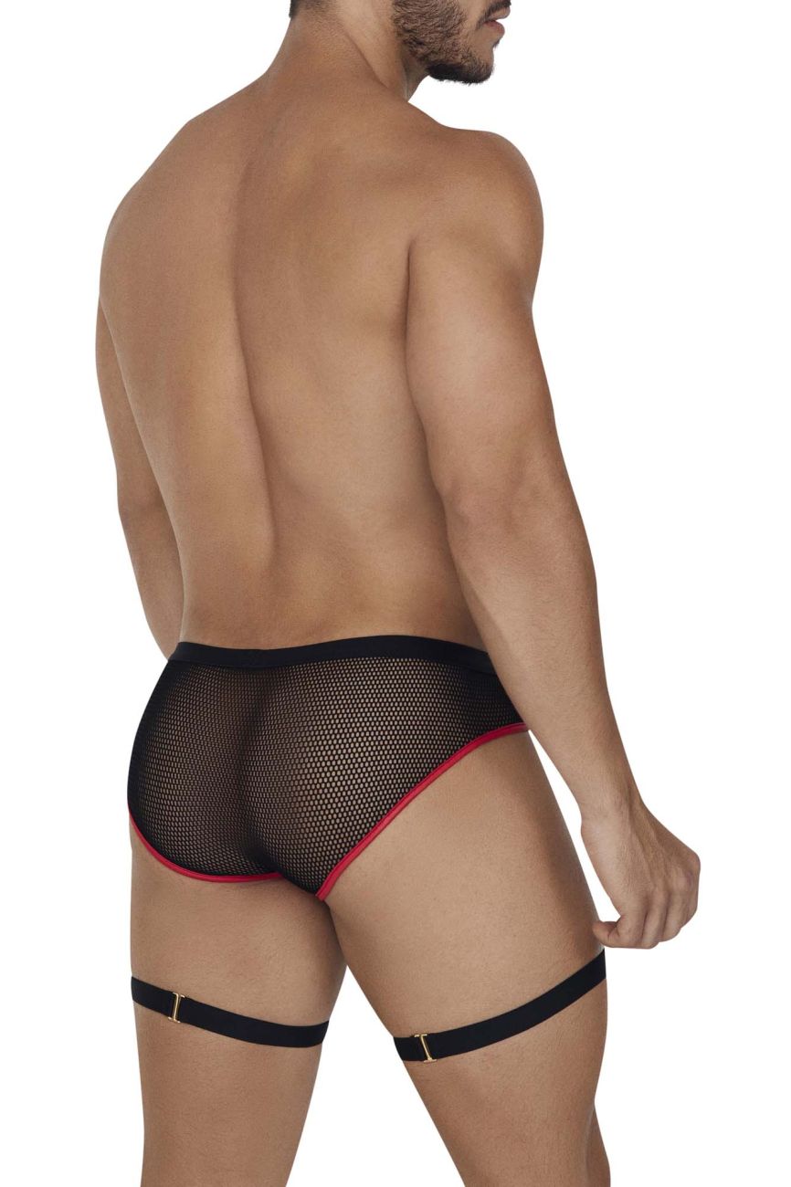 JCSTK - CandyMan 99684 Garter Briefs Black-Red