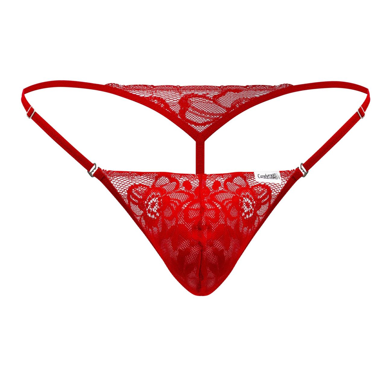 CandyMan 99685 Lace Thongs Red