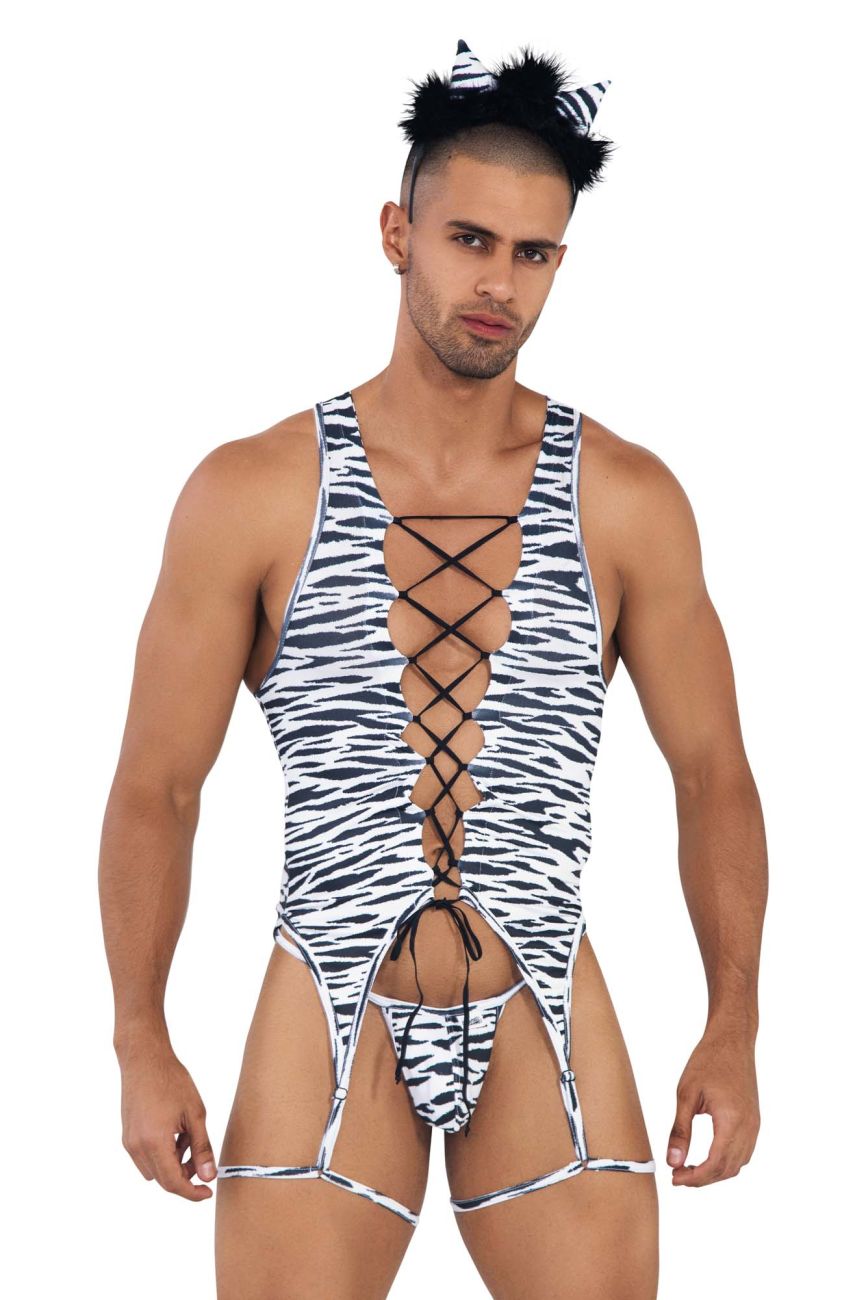 JCSTK -  CandyMan 99734 Safari Bodysuit Zebra Print