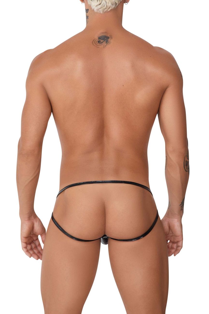 CandyMan 99741 Gloss Jockstrap Black