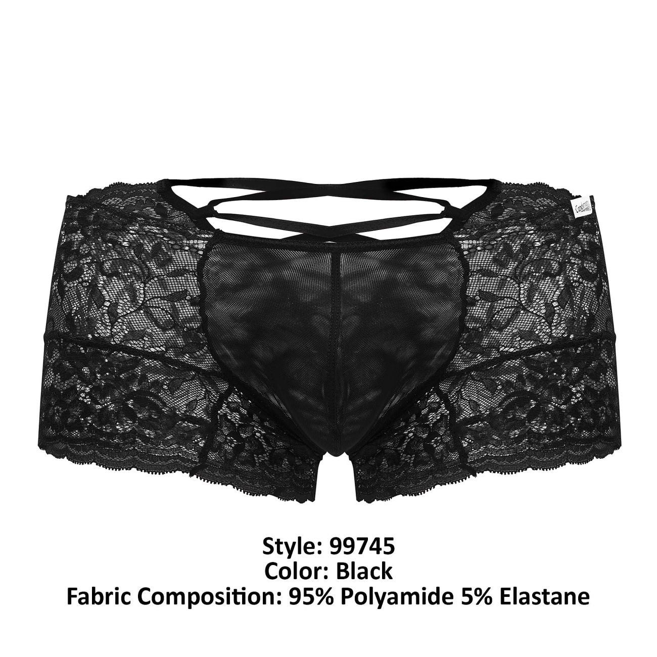 CandyMan 99745 Lace Trunks Black