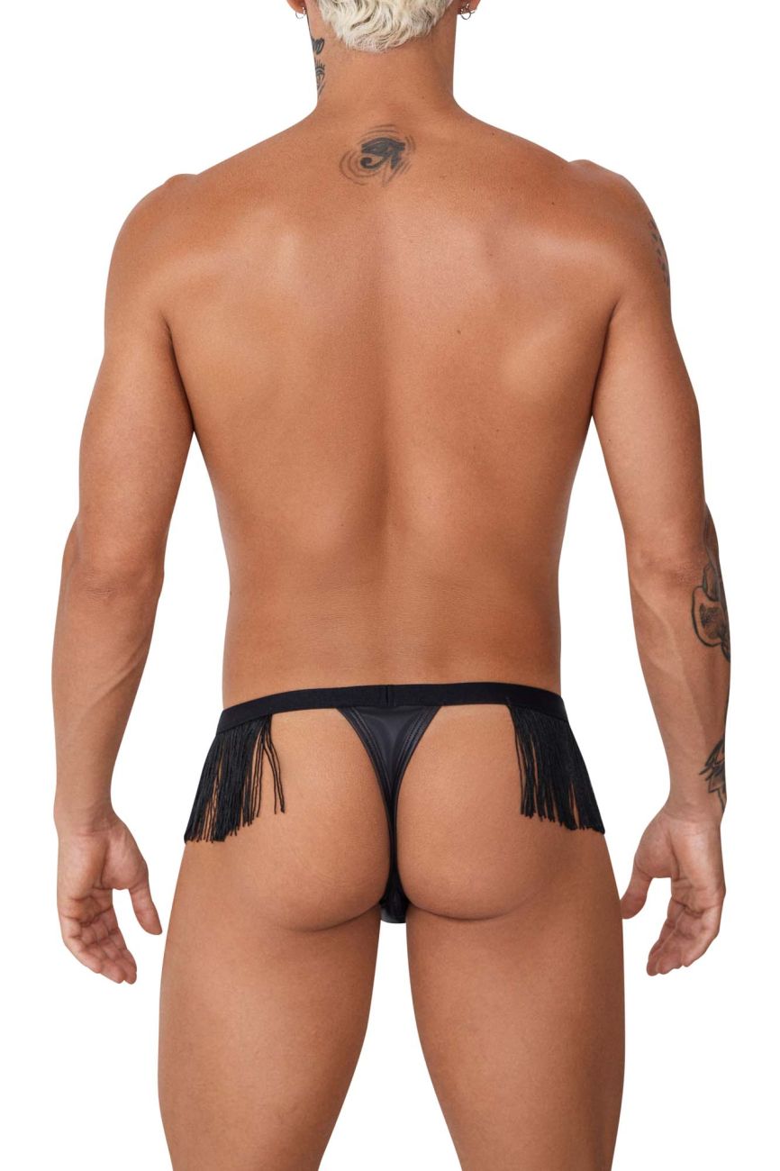 JCSTK - CandyMan 99754 Fringe Thongs Black
