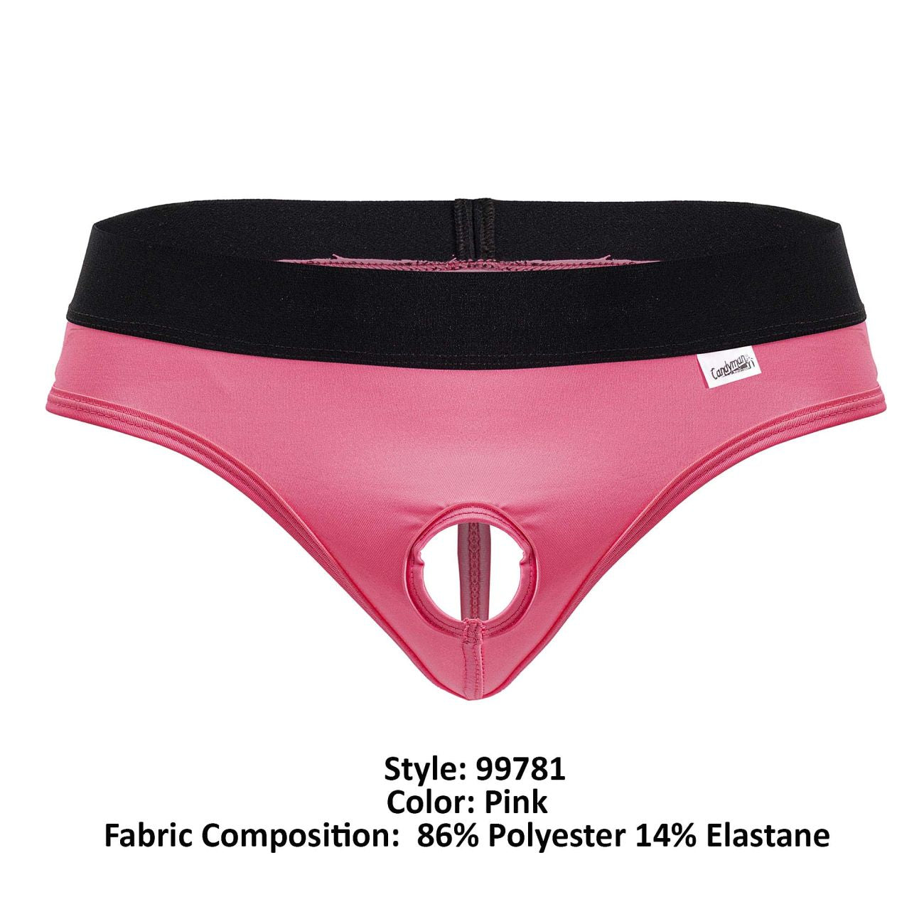 JCSTK - CandyMan 99781 Protuder Peek Hole Thongs Pink