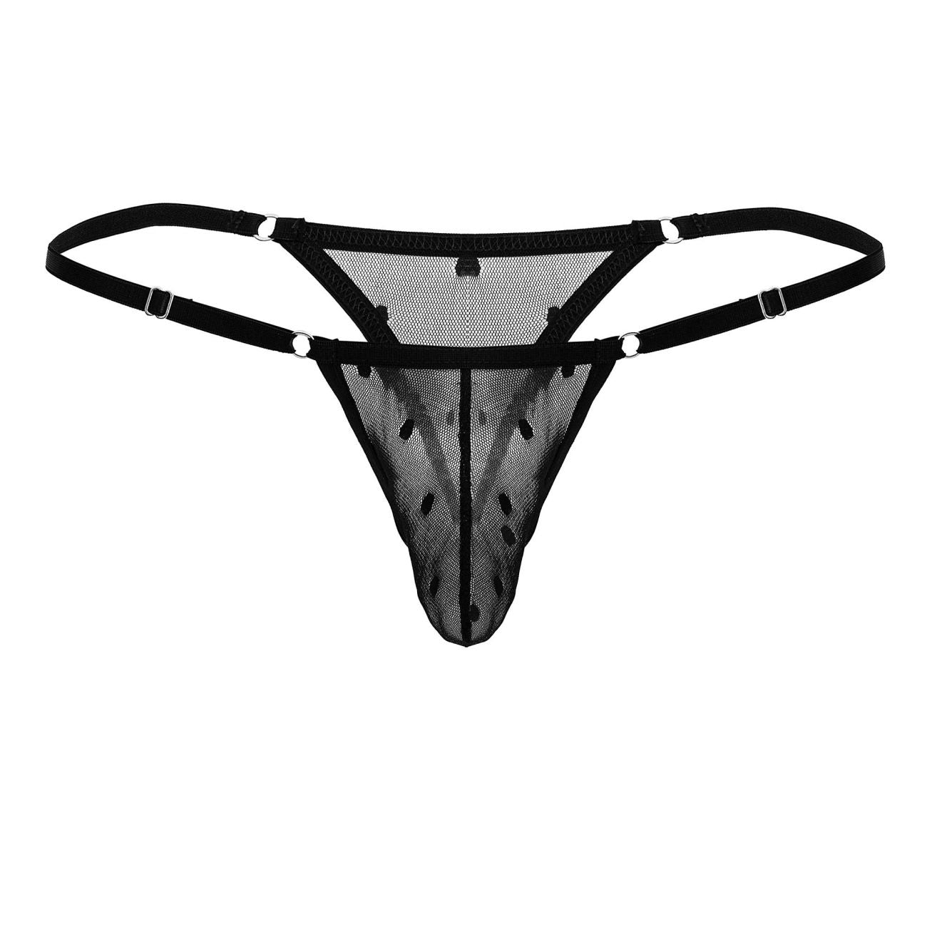 CandyMan 99824 Mesh Thongs Black