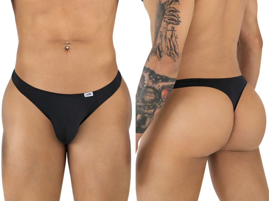 CandyMan 99930 Male Simple & Sleek Thongs Black