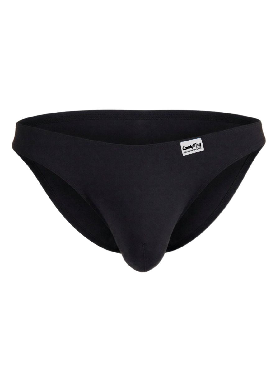 CandyMan 99932 Mens Supportive & Refined Briefs Black