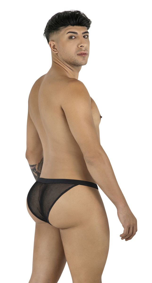 CandyMan 99933 Mens Sexy See-Through Mesh Bikini Black Mesh