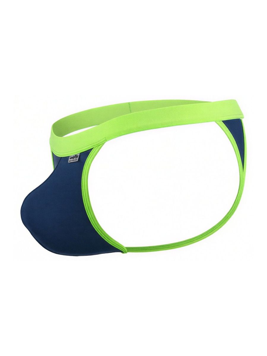 CandyMan 99942 Mens Turn Up the Heat Sporty Thongs Blue & Neon Green