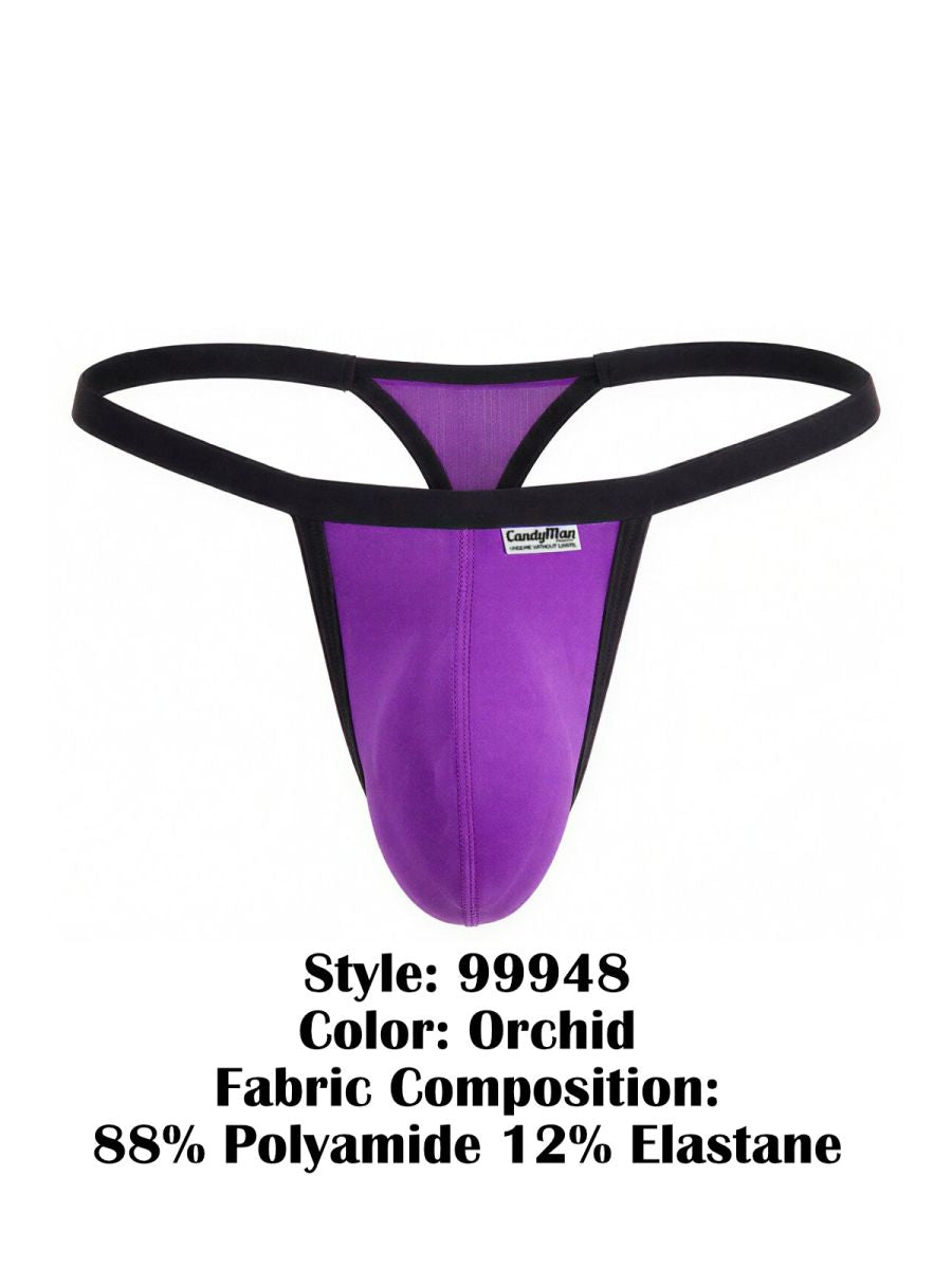 CandyMan 99948 Mens Minimalism Sleek & Modern Thong Orchid