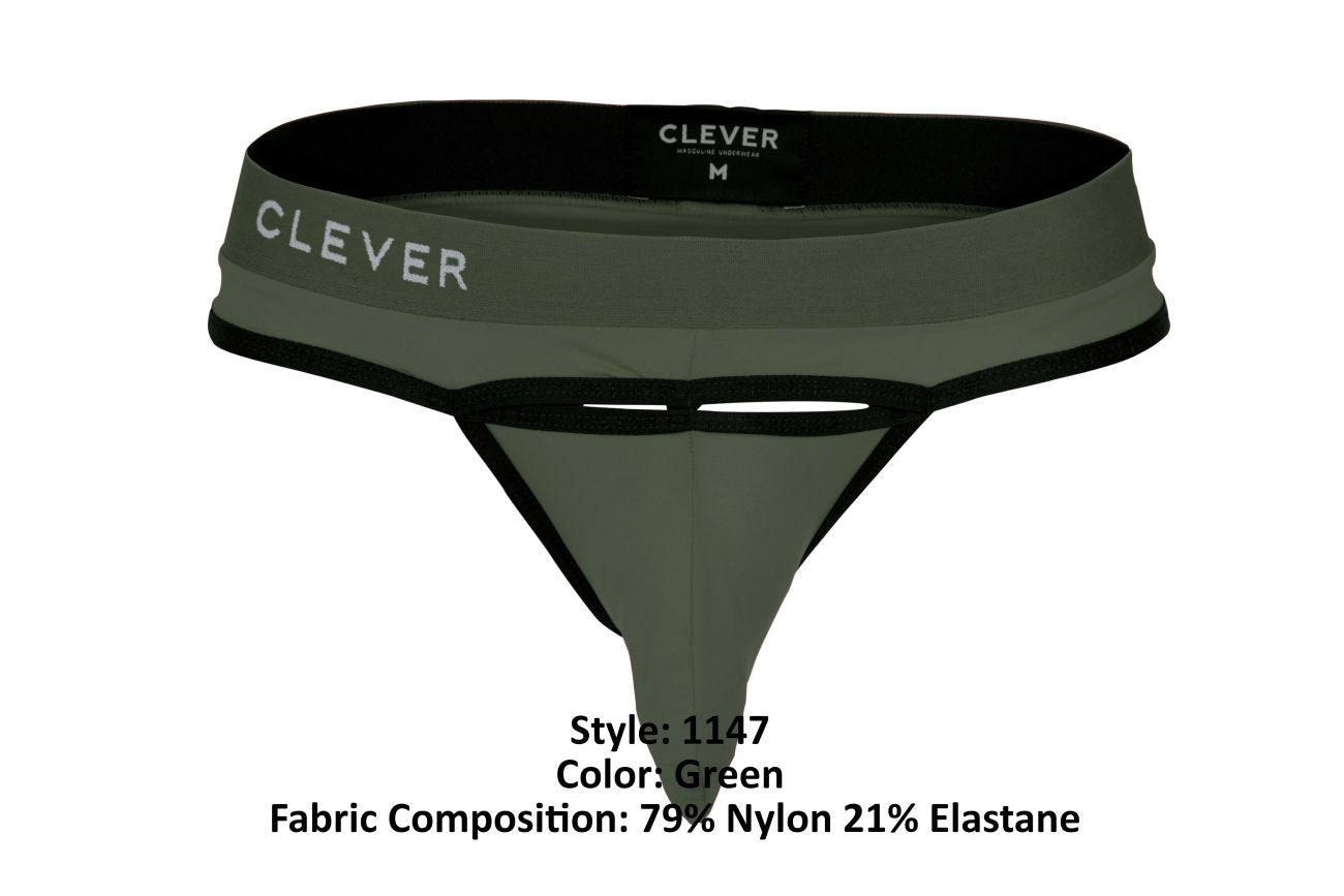 Clever 1147 Celestial Thongs Green