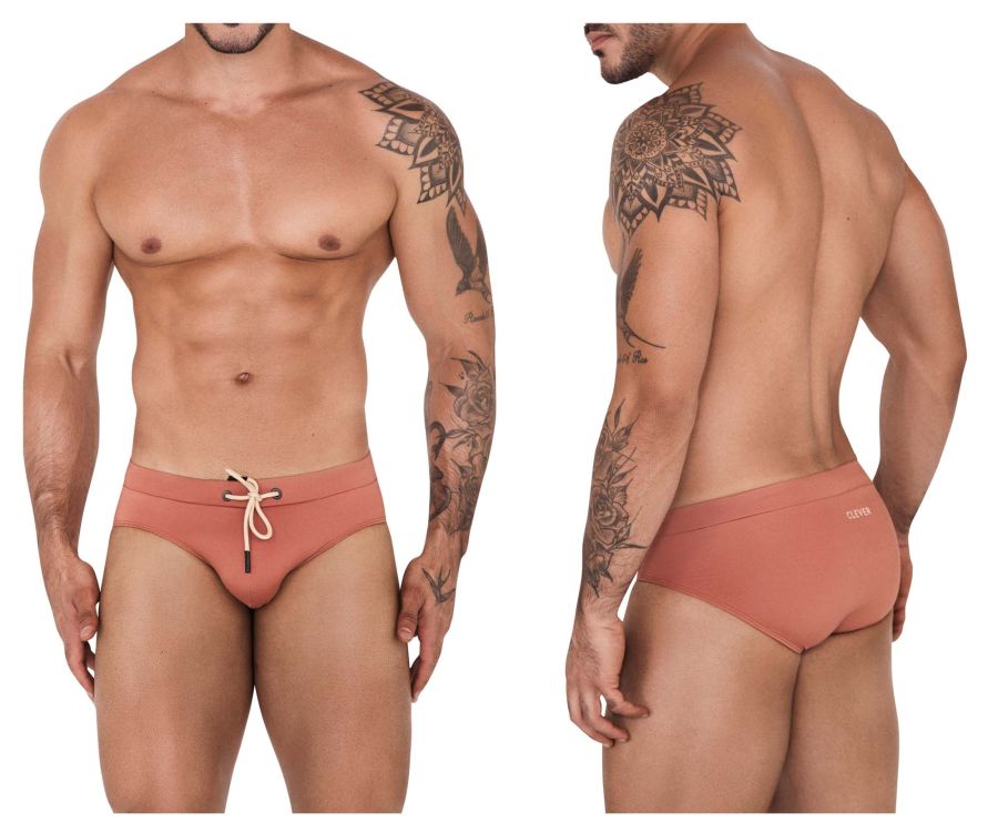 Clever 1514 Acqua Swim Briefs Ochre