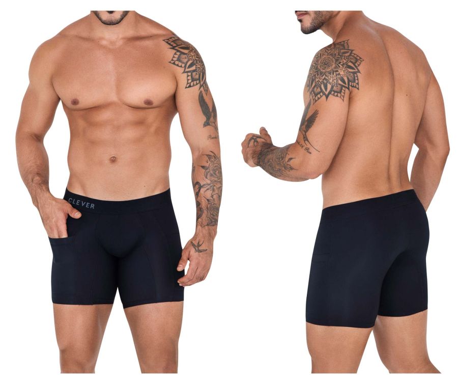 Clever 1528 Arctic Boxer Briefs Black