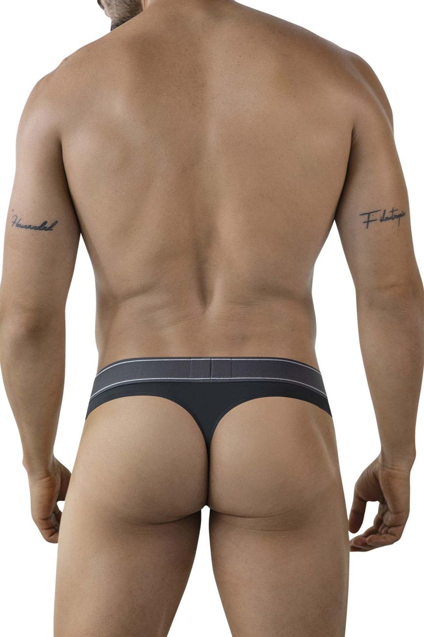 Clever 2008 Raw Mens Sleek Form Fitting Thong Dark Gray