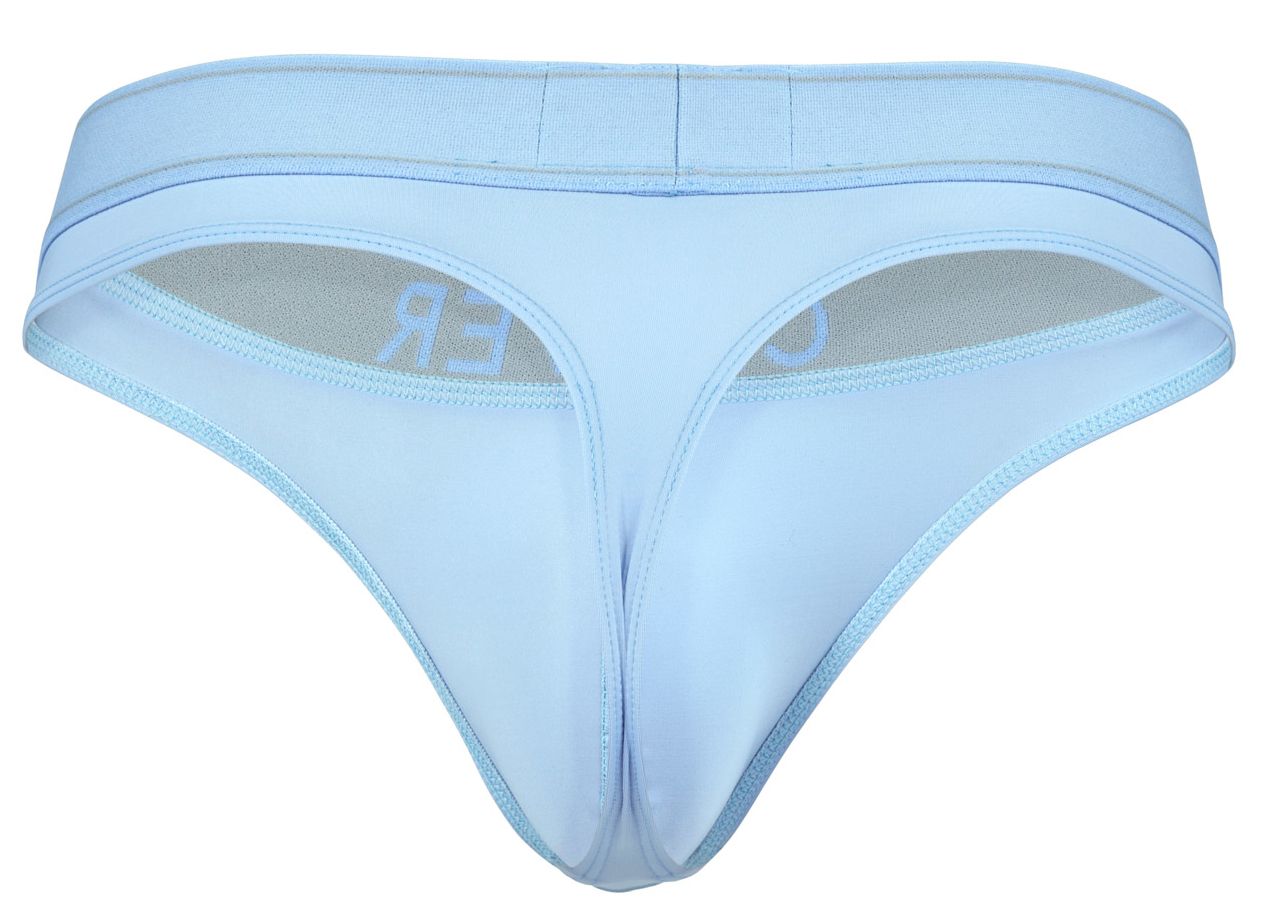 Clever 2008 Raw Mens Sleek Form Fitting Thong Light Blue