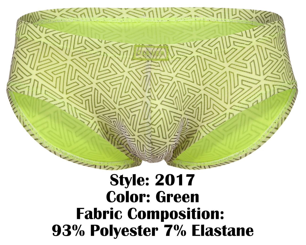 Clever 2017 Mens Stretchy Neon Briefs Green