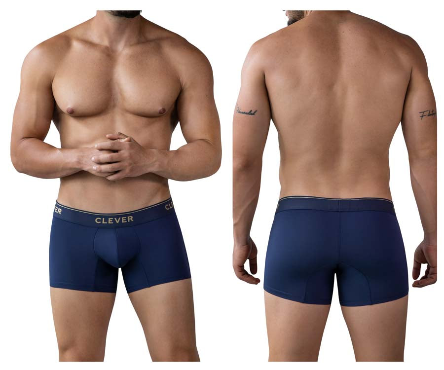 Clever 2026 Valladolid Mens Sleek Boxer Briefs Trunks Dark Blue