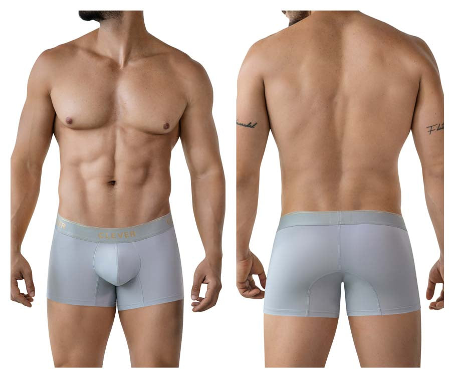 Clever 2026 Valladolid Mens Sleek Boxer Briefs Trunks Gray