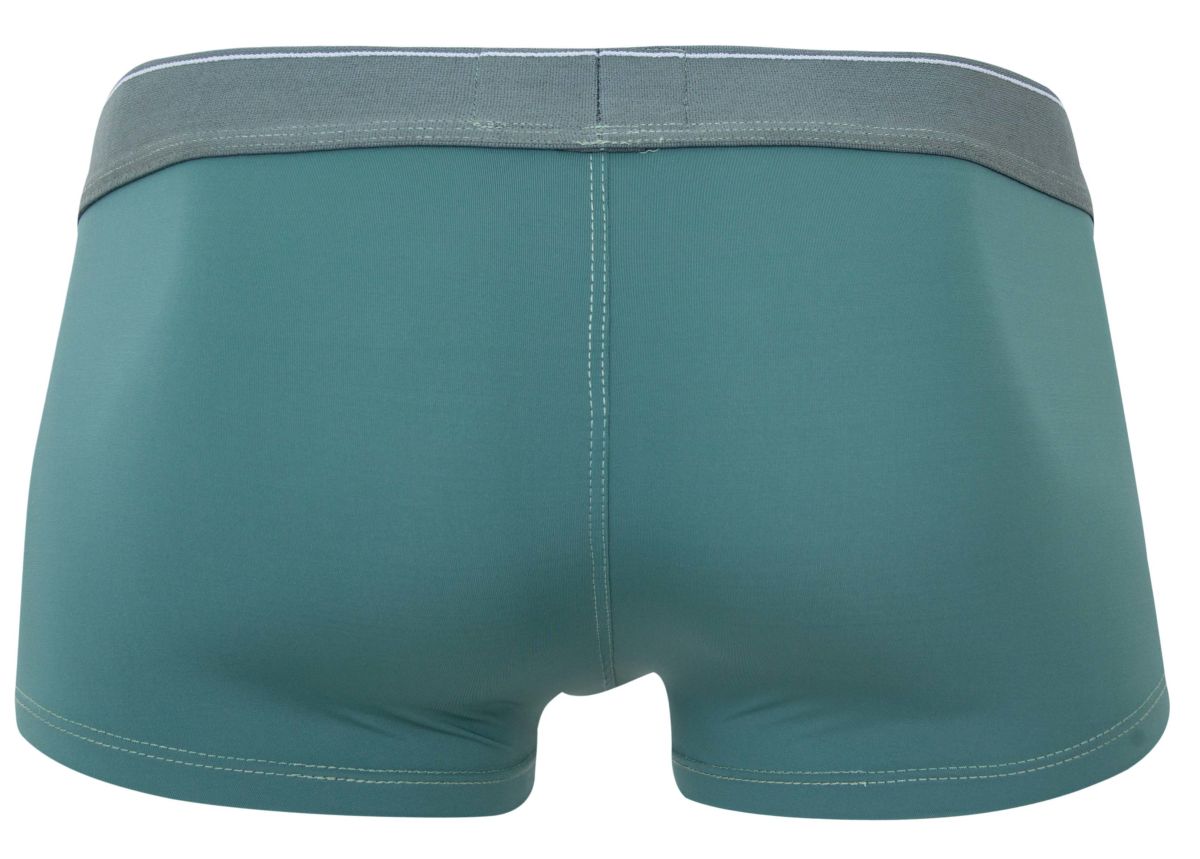 Clever 2042 Mendoza Mens Smooth Body Hugging Trunks Green