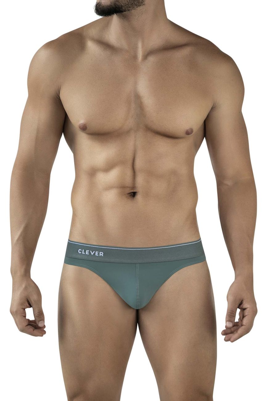 Clever 2044 Mendoza Mens Supportive & Sexy Thongs Green