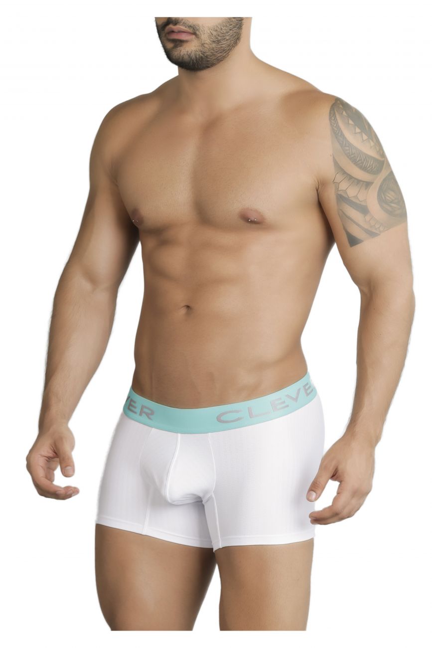 Clever 2199 Limited Edition Boxer Briefs Trunks White Aqua