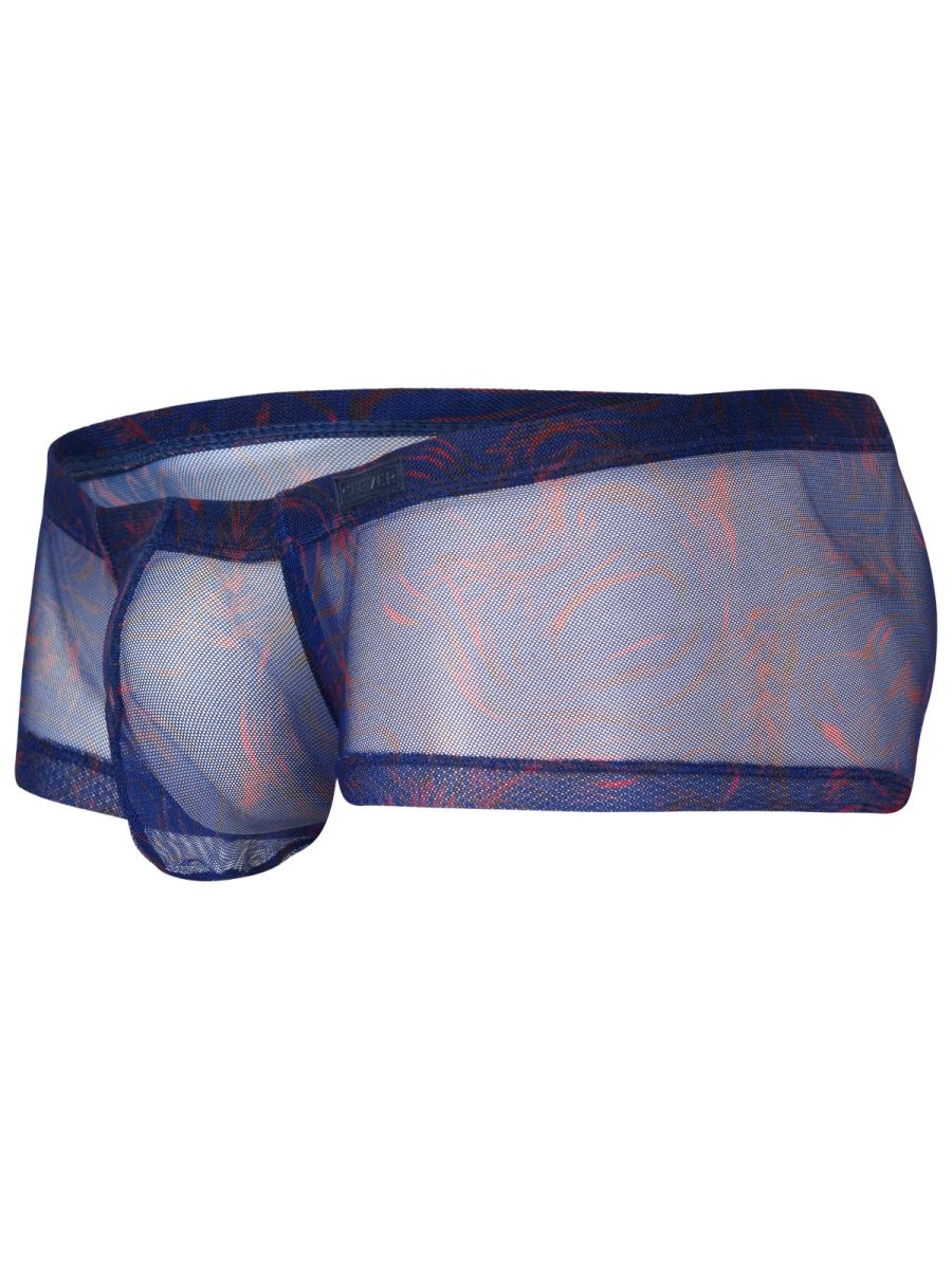 26033 Calipso Male Sheer Low Rise Trunks Blue