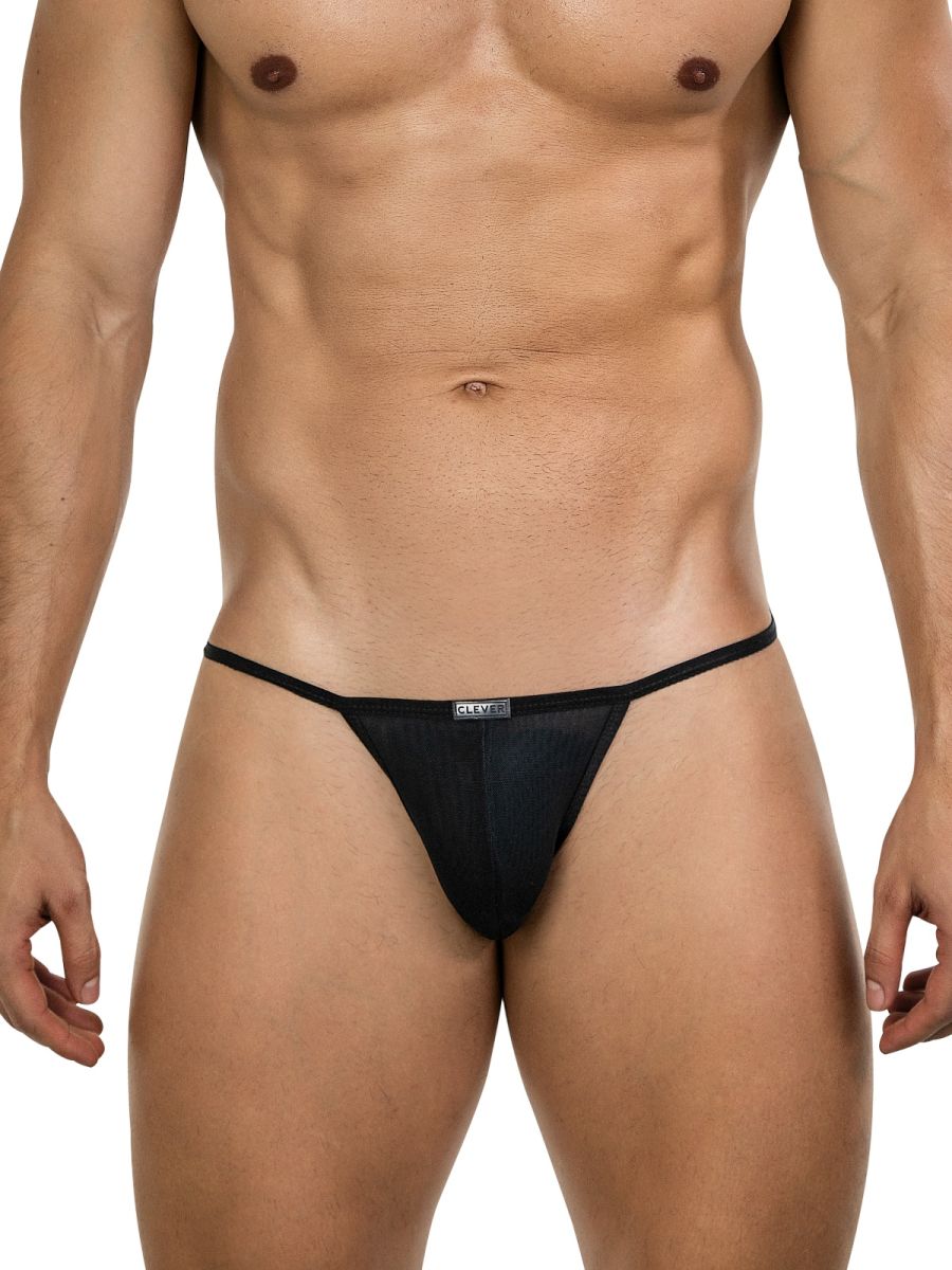 26057 Eos Male Intimate Wardrobe Sheer Bikini Black