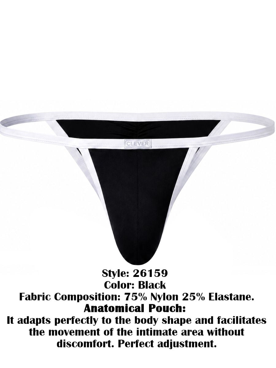 Clever 26159 Boreas Mens Maximum Confidence & Comfort Modern Brief Black