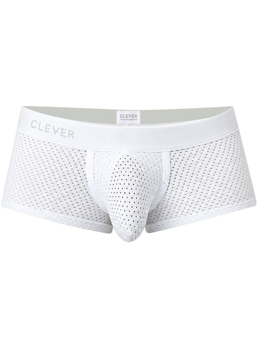 Clever 26181 Ulises Mens Ergonomically Scrulted Pouch Trunks White