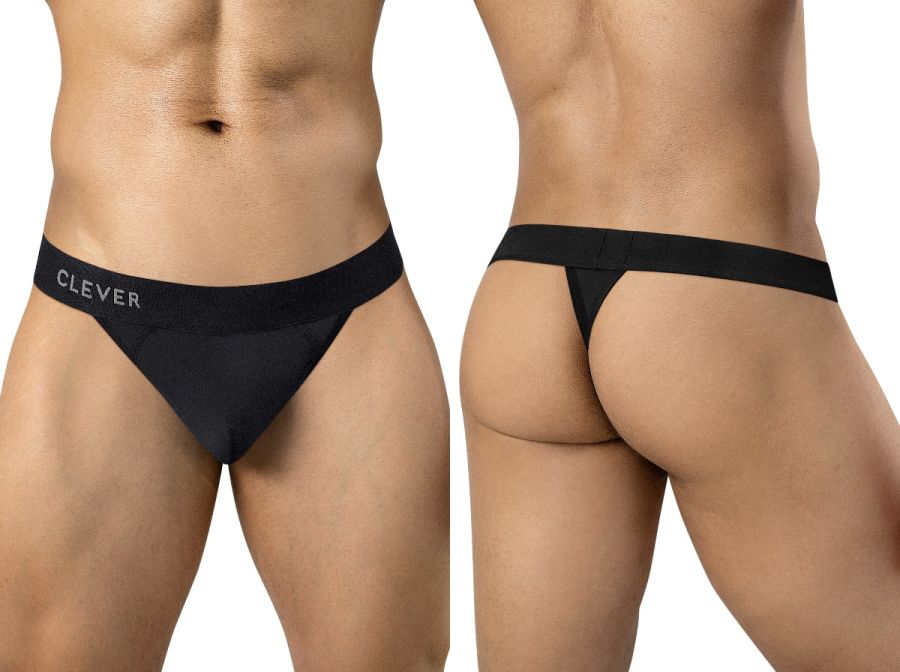 Clever 26220 Marsella Mens Bold Style & Comfortable Thongs Black