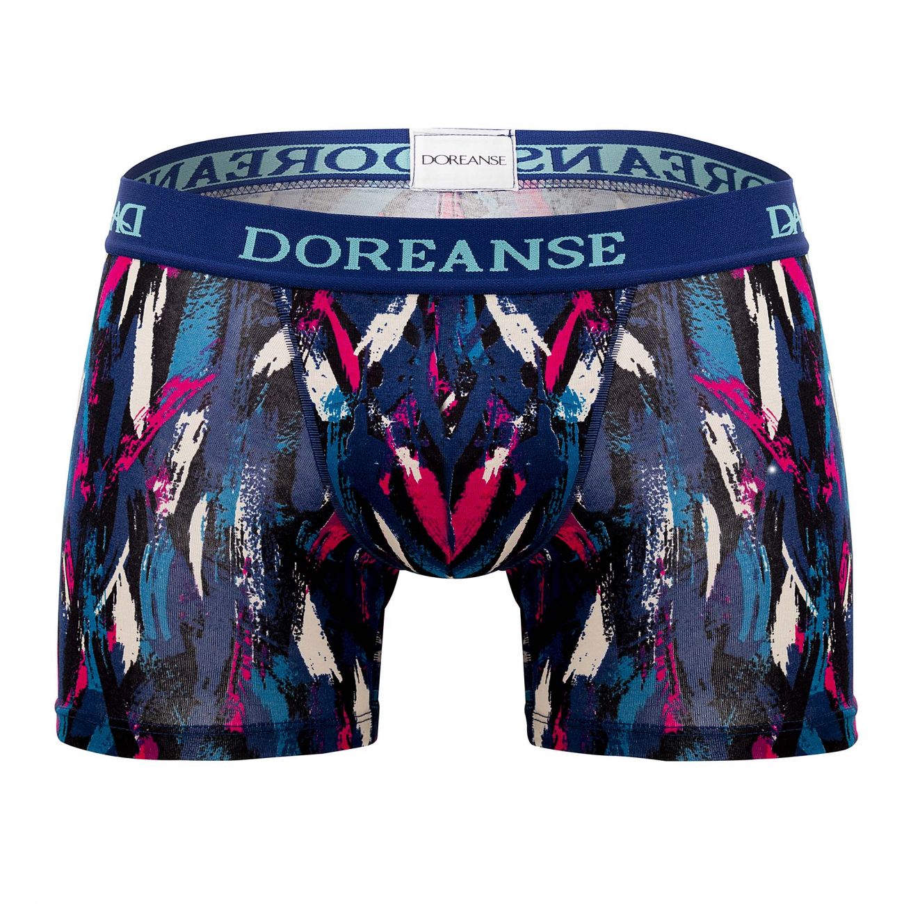 Doreanse 1704-PRN Neon Sport Mens Trunks Printed Blue