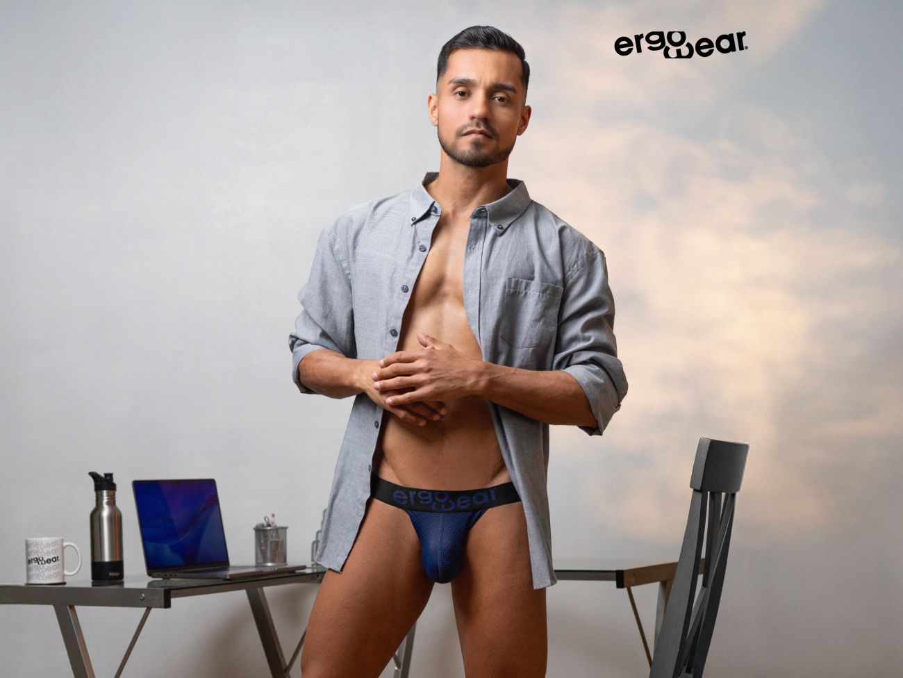 ErgoWear EW1789 MAX FLOW Mens Sleek G-String Dark Blue