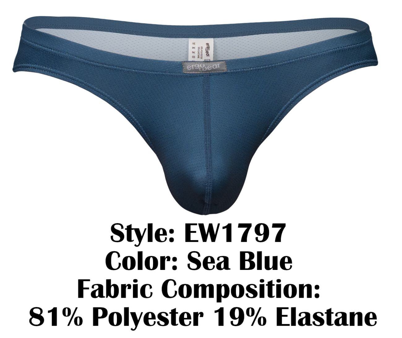 ErgoWear EW1797 X4D SE Mens Feels Like Air Thongs Sea Blue