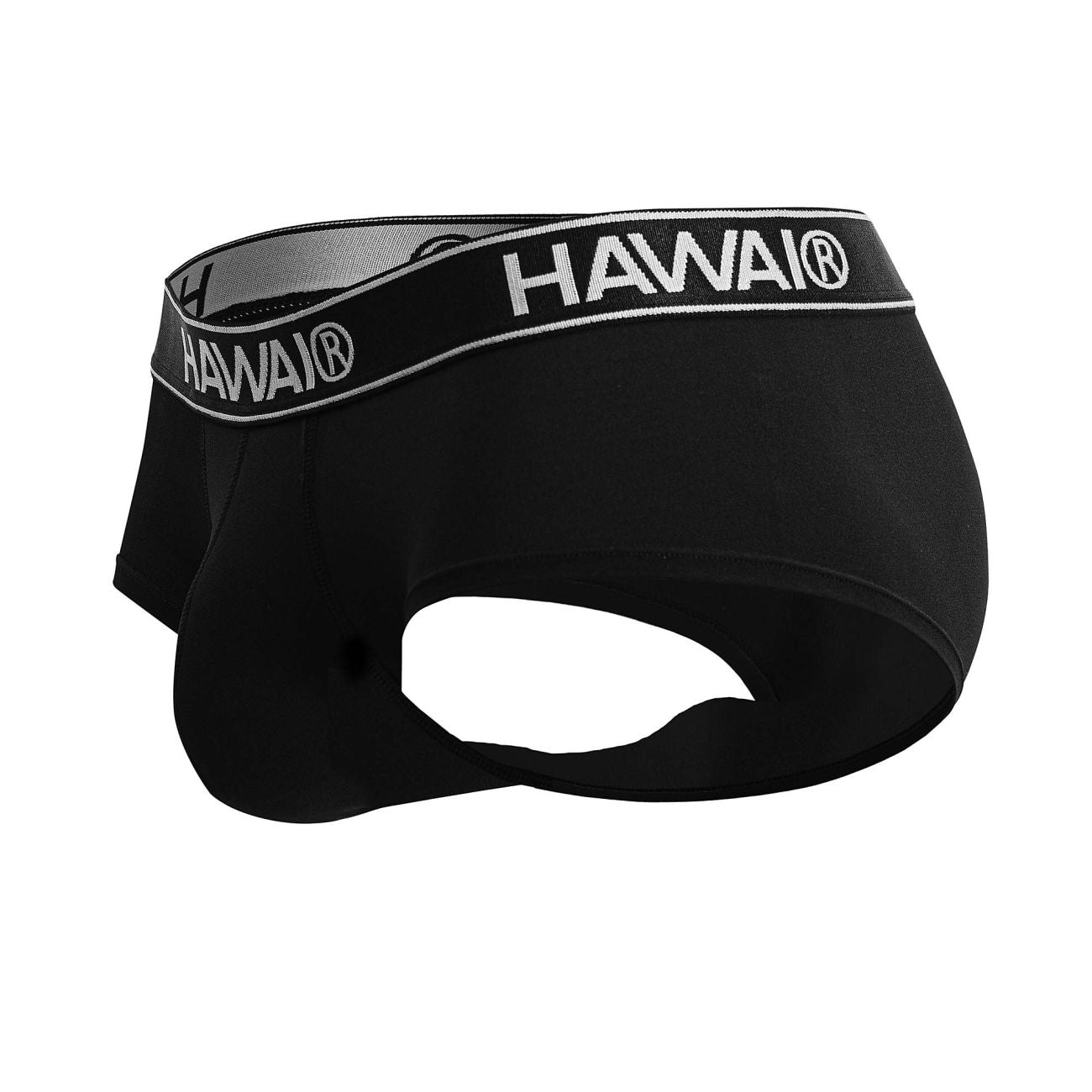 HAWAIR 41961 Mens Maximum Comfort Microfiber Briefs Black