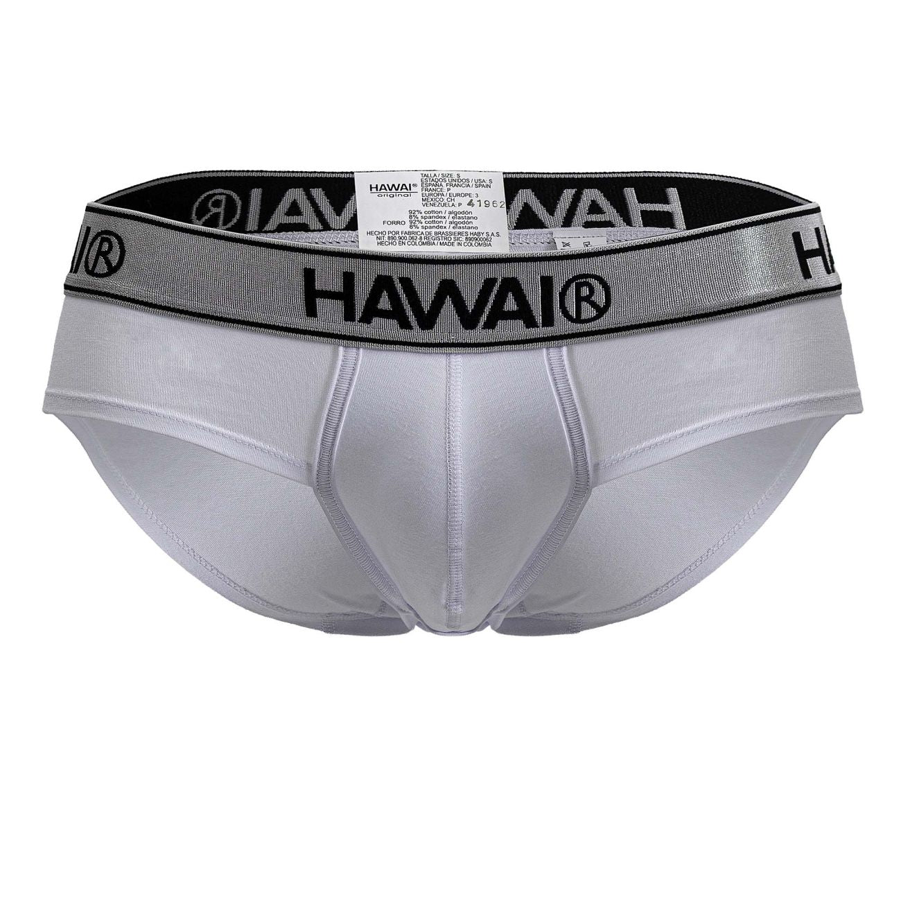 HAWAIR 41962 Cotton Blend Male Comfortable Briefs White