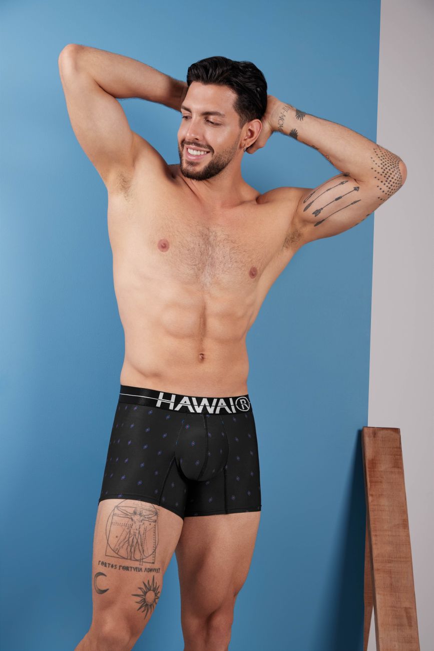 HAWAIR 42520 Printed Microfiber Trunks Black