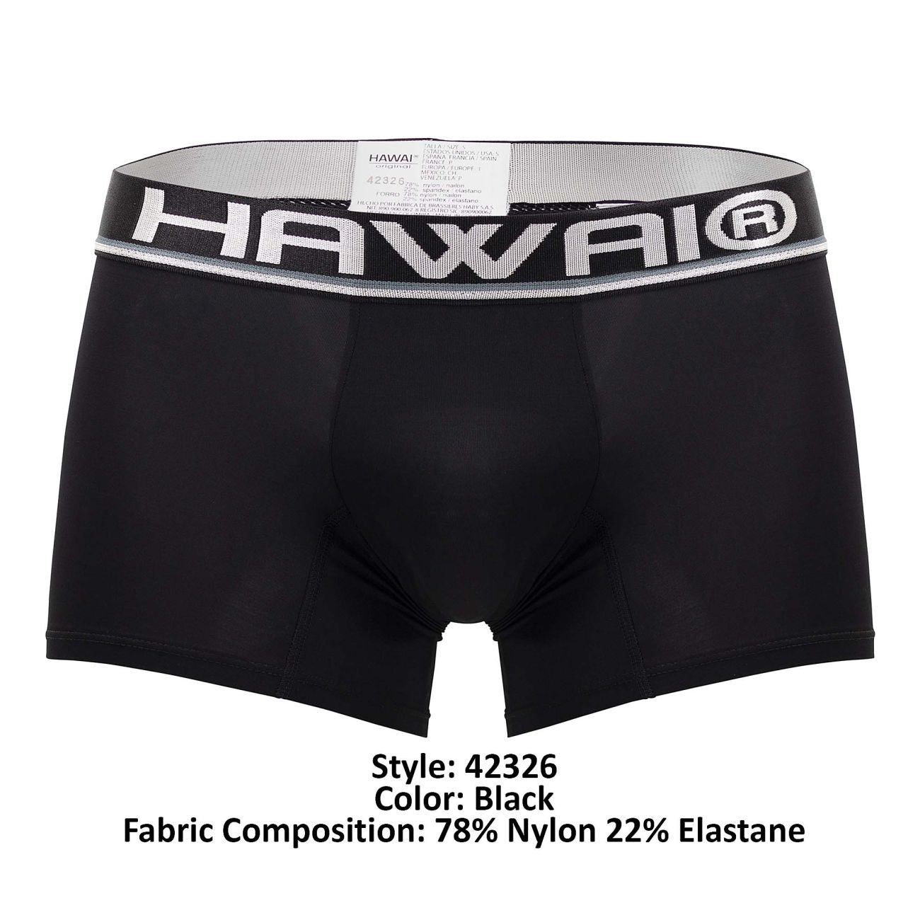 HAWAI 42326 Microfiber Boxer Briefs Black